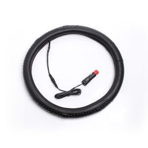 Cobertura do volante de carro de 38 cm para todos os carros feita de fio de aquecimento e fibra composta